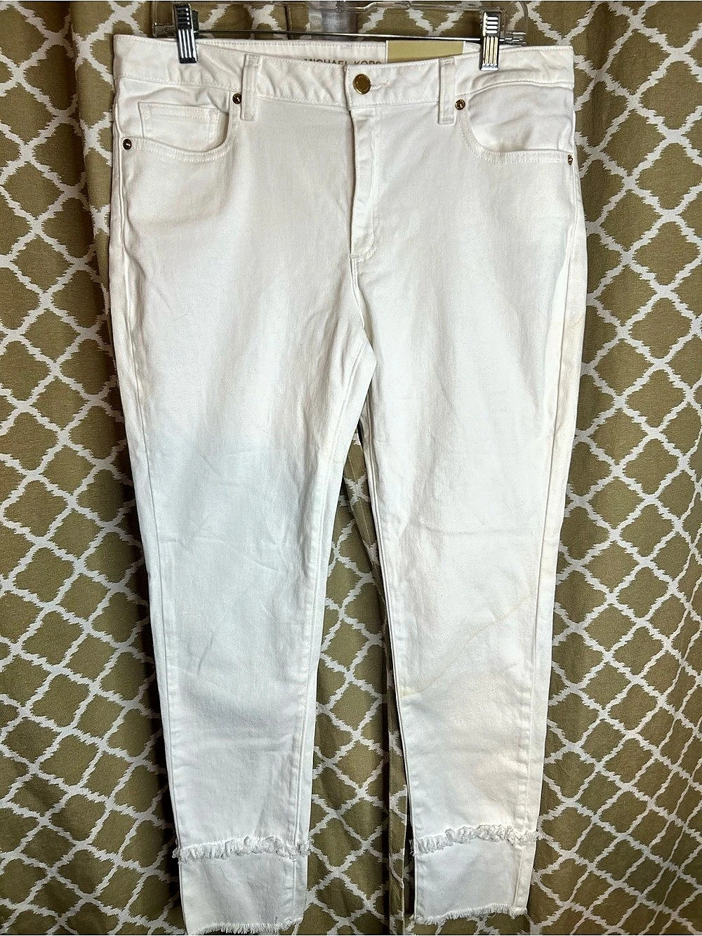 Michael Kors Izzy Skinny Jeans in White